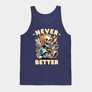 Preppy Skeleton Electric Guitar Tank Top